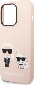 Karl Lagerfeld Karl Lagerfeld KLHMP14LSSKCI iPhone 14 Pro 6,1" hardcase jasnoróżowy/light pink Silicone Karl & Choupette Magsafe NoSize 6