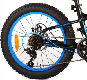 Volare Gradient 20 Cal 50 cm Chłopcy 6SP Hamulec tarczowy Czarny/Niebieski 3