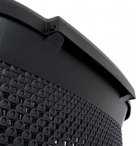 Kosz na pranie Bathroom Solutions Kosz na pranie pojemnik łazienkowy na odzież bieliznę z pokrywą czarny 60 l 6