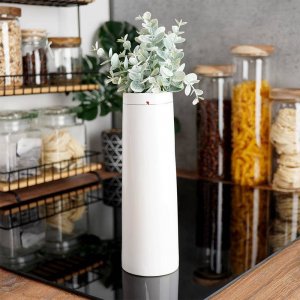 Orion Wazon na kwiaty ceramiczny biały SERDUSZKA 2