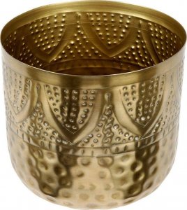 Vilde Osłonka doniczka metalowa złota 19x18 cm 3