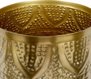 Vilde Osłonka doniczka metalowa złota 19x18 cm 6