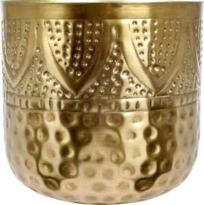 Vilde Osłonka doniczka metalowa złota 19x18 cm 8