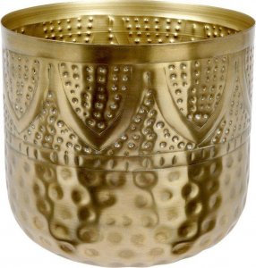 Vilde Osłonka doniczka metalowa złota 19x18 cm 9
