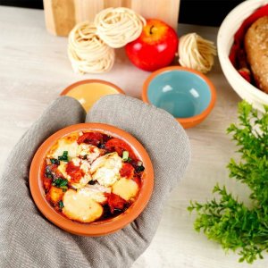 Excellent Houseware Naczynie do zapiekania / miska kamionkowa kokilka zestaw 140 ml 4 szt. 4