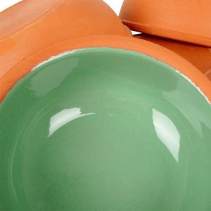 Excellent Houseware Naczynie do zapiekania / miska kamionkowa kokilka zestaw 140 ml 4 szt. 7