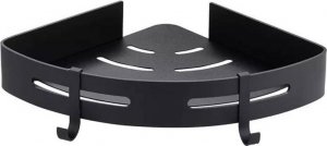 Koszyk prysznicowy Aptel NAROŻNA PÓŁKA ŁAZIENKOWA 2 Poziomy Zawieszana czarna AG829 3