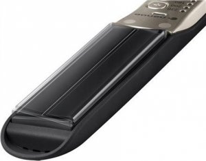 Prostownica Panasonic Panasonic Hair Straitghtener EH-HS0E-K825 Nanoe Number of temperature settings 5, Ionic function, Temperature (max) 230 °C, Black/Cream 2