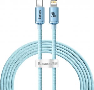 Kabel USB Baseus USB-C - Lightning 2 m Jasnoniebieski (BSU3639) 1