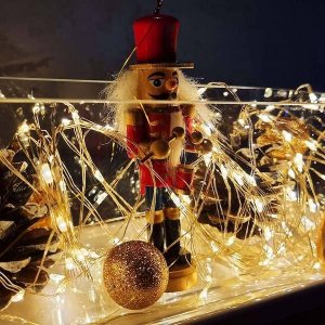 Lampki choinkowe Springos 10 LED białe ciepłe 5