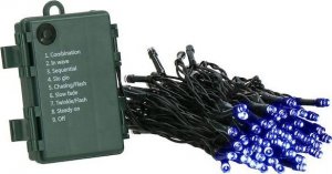Lampki choinkowe Springos 100 Led na baterie niebieskie z programatorem Uniwersalny 8