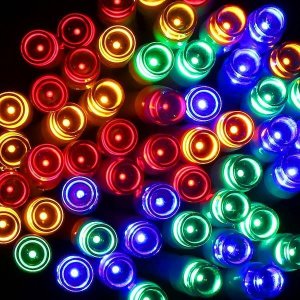 Lampki choinkowe Springos 100 Led na baterie multikolor z programatorem Uniwersalny 11
