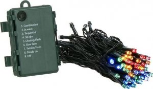 Lampki choinkowe Springos 100 Led na baterie multikolor z programatorem Uniwersalny 3