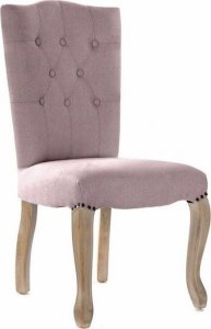 DKD Home Decor Krzesło DKD Home Decor Różowy Płótno Drewno kauczukowe (51 x 47.5 x 101 cm) 1