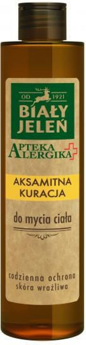 Biały Jeleń Apteka Alergika Aksamitna kuracja do mycia ciała 250ml 1