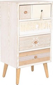 DKD Home Decor Komoda DKD Home Decor Jodła Naturalny Bawełna Biały (48 x 35 x 89 cm) 1