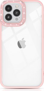 Kingxbar Kingxbar Sparkle Series etui iPhone 13 Pro z kryształami obudowa pokrowiec na tył plecki różowy 1