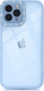 Kingxbar Kingxbar Sparkle Series etui iPhone 13 Pro z kryształami obudowa pokrowiec na tył plecki niebieski 1