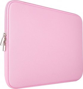 Etui Hurtel Uniwersalne etui torba na laptopa 14'' wsuwka tablet organizer na komputer różowy 2