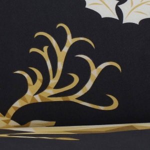 Springos Pokrowiec na krzesło elastyczny świąteczny czarny UNIWERSALNY 2