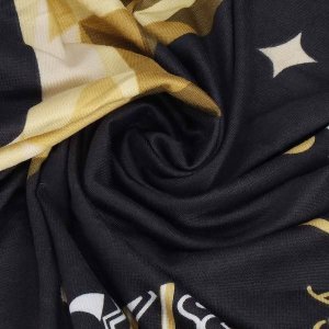 Springos Pokrowiec na krzesło elastyczny świąteczny czarny UNIWERSALNY 7