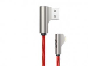 Kabel USB Aukey USB-A - Lightning 1 m Czerwony (CB-AL04 Red OEM) 1