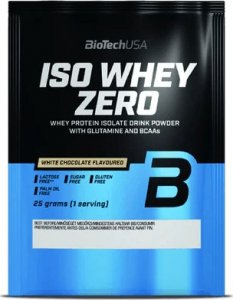 BIOTECH USA BioTech USA Iso Whey Zero, Biała Czekolada, saszetka - 25 g 1