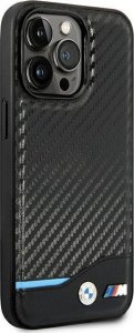 BMW Etui BMHCP14L22NBCK iPhone 14 Pro 6,1" czarny/black Leather Carbon 4