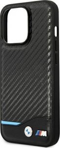 BMW Etui BMHCP14L22NBCK iPhone 14 Pro 6,1" czarny/black Leather Carbon 6
