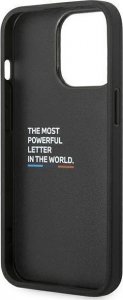 BMW Etui BMHCP14L22NBCK iPhone 14 Pro 6,1" czarny/black Leather Carbon 7