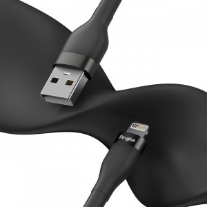 Kabel USB Ringke USB-A - Lightning 1.2 m Czarny (187757014) 2