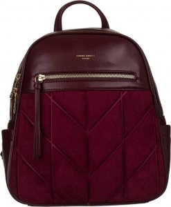 David Jones Plecak zamszowy David Jones bordowy [DH] 6856-2 2