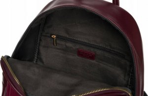 David Jones Plecak zamszowy David Jones bordowy [DH] 6856-2 6
