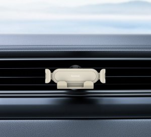 Baseus Baseus grawitacyjny uchwyt samochodowy na telefon na kratkę nawiewu (Air Outlet Version) beżowy (SUWX010002) 11