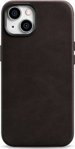 iCarer iCarer Oil Wax Premium Leather Case skórzane etui iPhone 14 magnetyczne z MagSafe brązowy (WMI14220701-BN) 1