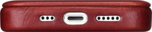 iCarer CE Oil Wax Premium Leather Folio Case skórzane etui iPhone 14 Plus z klapką magnetyczne MagSafe czerwony (AKI14220707-RD) 29