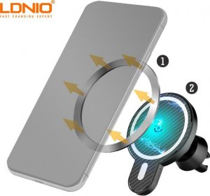 LDNIO Uchwyt samochodowy z ładowarką Magsafe LDNIO MA20 3