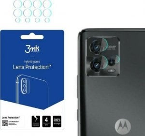 3MK Szkło hybrydowe na obiektyw aparatu 3MK Lens Protect Motorola Moto G72 [4 PACK] 1