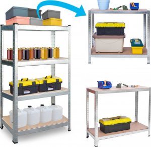 Plonos Regał metalowy magazynowy 150 x 75 x 30 470000 11