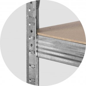 Plonos Regał metalowy magazynowy 150 x 75 x 30 470000 6