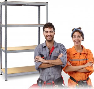 Plonos Regał metalowy magazynowy 150 x 75 x 30 470000 8