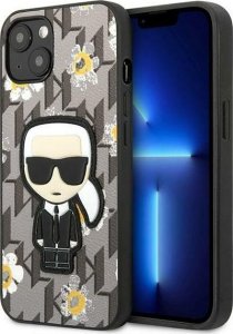 Karl Lagerfeld Karl Lagerfeld KLHCP13MPMNFIK1 iPhone 13 6,1" szary/grey Flower Ikonik Karl NoSize 1