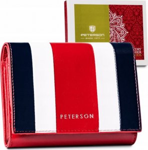 Peterson Trójkolorowy, mały portfel damski ze skóry naturalnej  Peterson NoSize 1