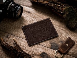 Peterson Etui skórzane na dokumenty Peterson PTN CAW22722 TM brązowe 2