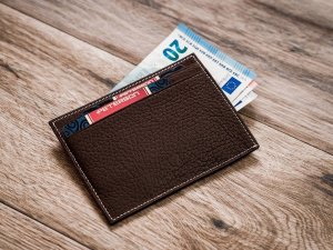 Peterson Etui skórzane na dokumenty Peterson PTN CAW22722 TM brązowe 4