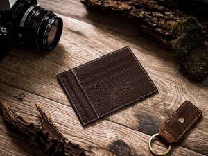 Peterson Etui skórzane na dokumenty Peterson PTN CAW22722 TM brązowe 7