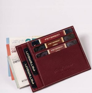 Peterson Etui skórzane Peterson bordowe PTN CAW22722 BORD 2