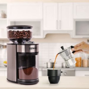 Młynek do kawy Duronic Duronic BG200 Elektryczny żarnowy młynek do kawy 200W | pojemność 200 g |regulacja stopnia zmielenia i czasu | do 12 filiżanek kawy 3