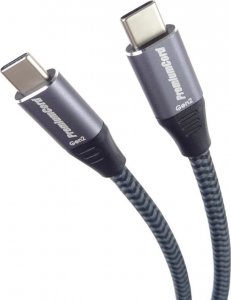 Kabel USB PremiumCord USB-C - USB-C 0.5 m Czarno-szary (ku31cr05) 1