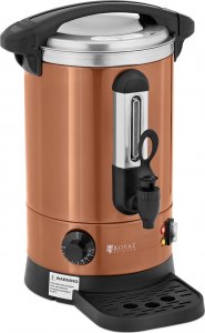 Royal Catering Warnik podgrzewacz do wody z podwójnymi ściankami i ociekaczem 6.1 L 1500 W pomarańczowy Warnik podgrzewacz do wody z podwójnymi ściankami i ociekaczem 6.1 L 1500 W pomarańczowy 2